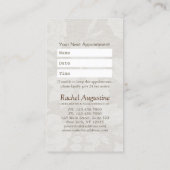 YOGA Meditation Instructor Ernennung Bodhi Leaf Terminkarte (Rückseite)