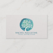Yoga Meditation Instructor für Eleganter Wasserfar Visitenkarte (Vorderseite)