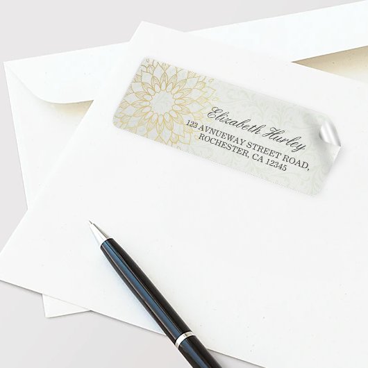 Yoga Meditation Instructor Gold Mandala Blume