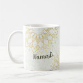 Yoga Meditation Instructor Gold Mandala Blume Kaffeetasse (Links)