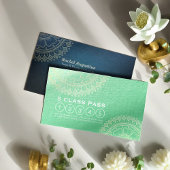 Yoga Meditation Instructor Gold Mandala Class Pass Treuekarte