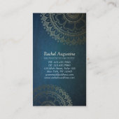 Yoga Meditation Instructor Gold Mandala Class Pass Treuekarte (Rückseite)