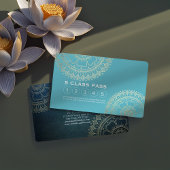 Yoga Meditation Instructor Gold Mandala Loyalität Treuekarte