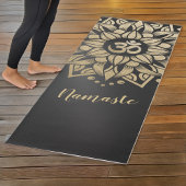 Yoga Meditation Instructor Gold Mandala Om Symbol Yogamatte