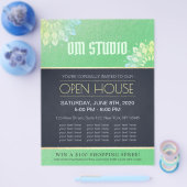 Yoga Meditation Instructor Gold Mandala Open House Flyer (Einzeln)