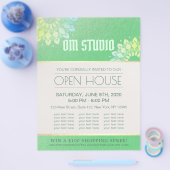 Yoga Meditation Instructor Gold Mandala Open House Flyer (Einzeln)
