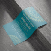 Yoga Meditation Instructor Gold Mandala Open House Flyer