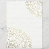 Yoga Meditation Instructor Gold Mandala Open House Flyer (Hinten)