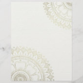 Yoga Meditation Instructor Gold Mandala Open House Flyer (Hinten)