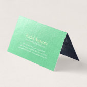 Yoga Meditation Instructor Gold Mandala Preisliste Visitenkarten (Rückseite)