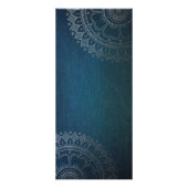 Yoga Meditation Instructor Gold Mandala Preisliste Werbekarte (Hinten)