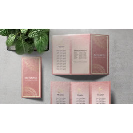 Yoga Meditation Instructor Gold Mandala Tri-Fold