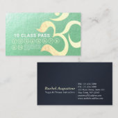 Yoga Meditation Instructor Life Coach Class Pass Treuekarte (Vorne/Hinten)