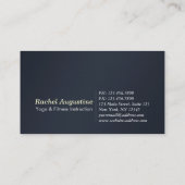 Yoga Meditation Instructor Life Coach Class Pass Treuekarte (Rückseite)