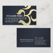 Yoga Meditation Instructor Life Coach Class Pass Treuekarte (Vorne/Hinten)