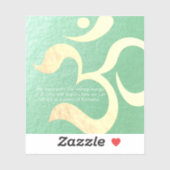 Yoga Meditation Instructor Life Coach OM Quotes Aufkleber (Blatt)