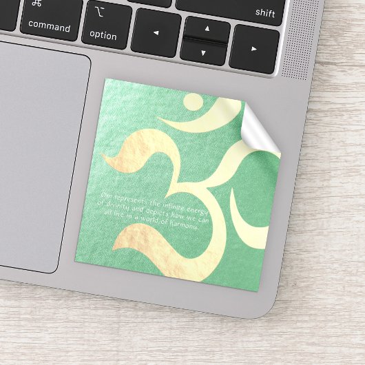 Yoga Meditation Instructor Life Coach OM Quotes Aufkleber
