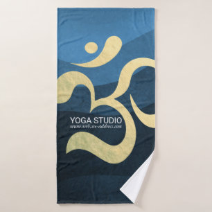 Yoga Meditation Instructor Life Coach OM Quotes Badhandtuch Set