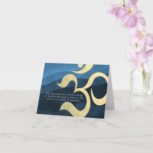 Yoga Meditation Instructor Life Coach OM Quotes Ca Karte (Orchidee)