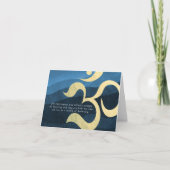 Yoga Meditation Instructor Life Coach OM Quotes Ca Karte (Vorderseite)