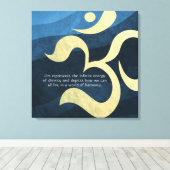 Yoga Meditation Instructor Life Coach OM Quotes Ca Leinwanddruck (Insitu (Holzboden))