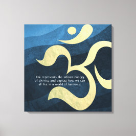 Yoga Meditation Instructor Life Coach OM Quotes Ca Leinwanddruck