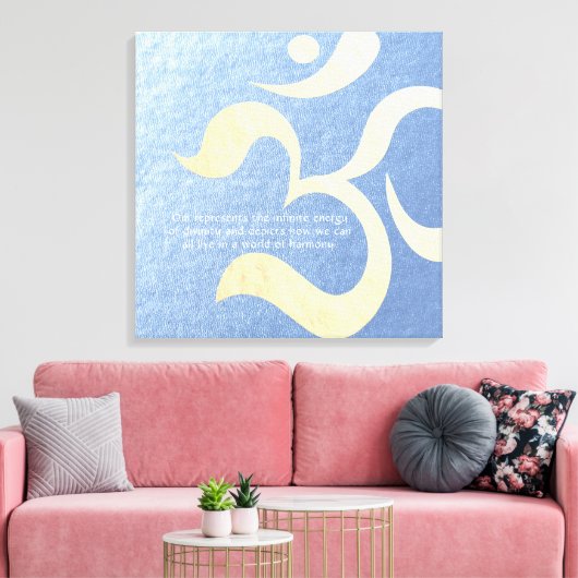 Yoga Meditation Instructor Life Coach OM Quotes Leinwanddruck (Insitu (Wohnzimmer))