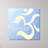 Yoga Meditation Instructor Life Coach OM Quotes Leinwanddruck (Vorderseite)