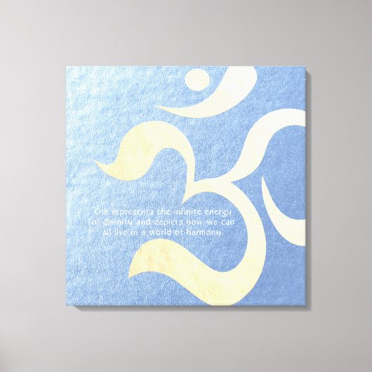Yoga Meditation Instructor Life Coach OM Quotes Leinwanddruck (Vorderseite)