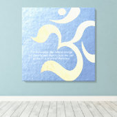 Yoga Meditation Instructor Life Coach OM Quotes Leinwanddruck (Insitu (Holzboden))