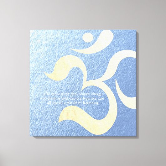 Yoga Meditation Instructor Life Coach OM Quotes Leinwanddruck (Vorderseite)