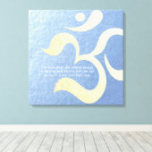 Yoga Meditation Instructor Life Coach OM Quotes Leinwanddruck (Insitu (Holzboden))