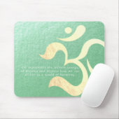 Yoga Meditation Instructor Life Coach OM Quotes Mousepad (Mit Mouse)