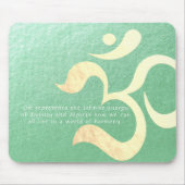 Yoga Meditation Instructor Life Coach OM Quotes Mousepad (Vorne)