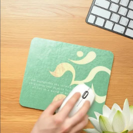 Yoga Meditation Instructor Life Coach OM Quotes Mousepad