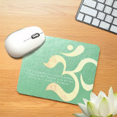 Yoga Meditation Instructor Life Coach OM Quotes Mousepad