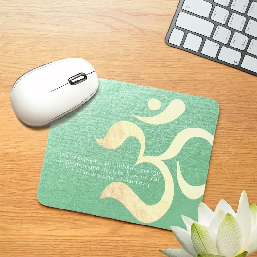 Yoga Meditation Instructor Life Coach OM Quotes Mousepad