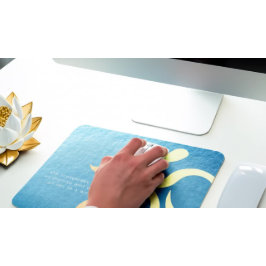 Yoga Meditation Instructor Life Coach OM Quotes Mousepad