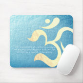 Yoga Meditation Instructor Life Coach OM Quotes Mousepad (Mit Mouse)