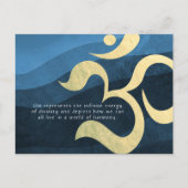 Yoga Meditation Instructor Life Coach OM Quotes po Postkarte (Vorderseite)