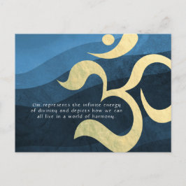 Yoga Meditation Instructor Life Coach OM Quotes po Postkarte