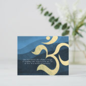 Yoga Meditation Instructor Life Coach OM Quotes po Postkarte (Stehend Vorderseite)