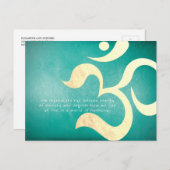 Yoga Meditation Instructor Life Coach OM Quotes Postkarte (Vorne/Hinten)