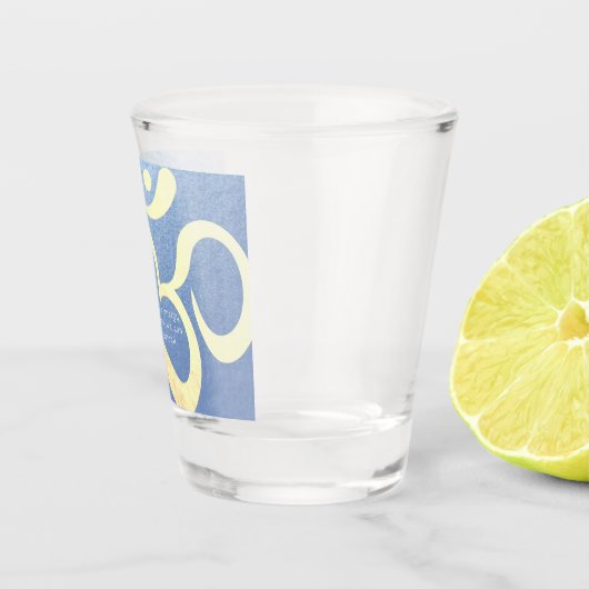Yoga Meditation Instructor Life Coach OM Quotes Schnapsglas (Rechts)