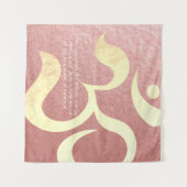 Yoga Meditation Instructor Life Coach OM Quotes Wandteppich (Vorderseite (Horizontal))