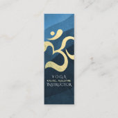 Yoga Meditation Instructor Life Coach OM Symbol Mi Mini Visitenkarte (Vorderseite)