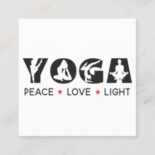 Yoga Meditation Instructor Life Coach Quadratische Visitenkarte