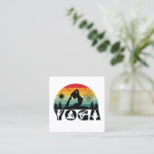 Yoga Meditation Instructor Life Coach Quadratische Visitenkarte (Stehend Vorderseite)