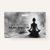 Yoga Meditation Instructor Lotus Pose Ink Painting Ausweis (Vorderseite)