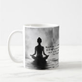Yoga Meditation Instructor Lotus Pose Tinte Malere Kaffeetasse (Links)